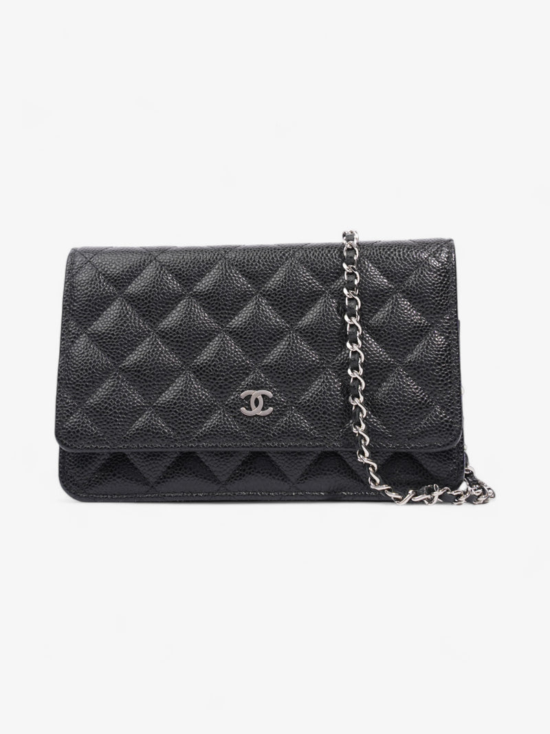  Chanel Wallet On Chain Black Caviar Leather