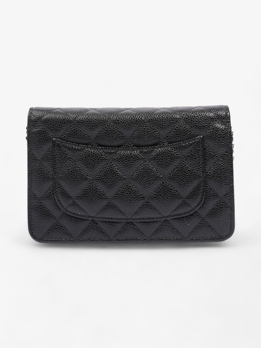 Chanel Wallet On Chain Black Caviar Leather Image 4