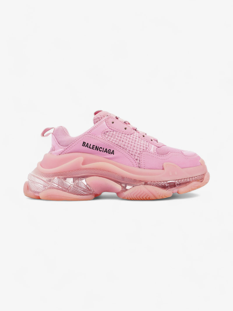  Balenciaga Triple S Clear Sole Pink Mesh EU 37 UK 4