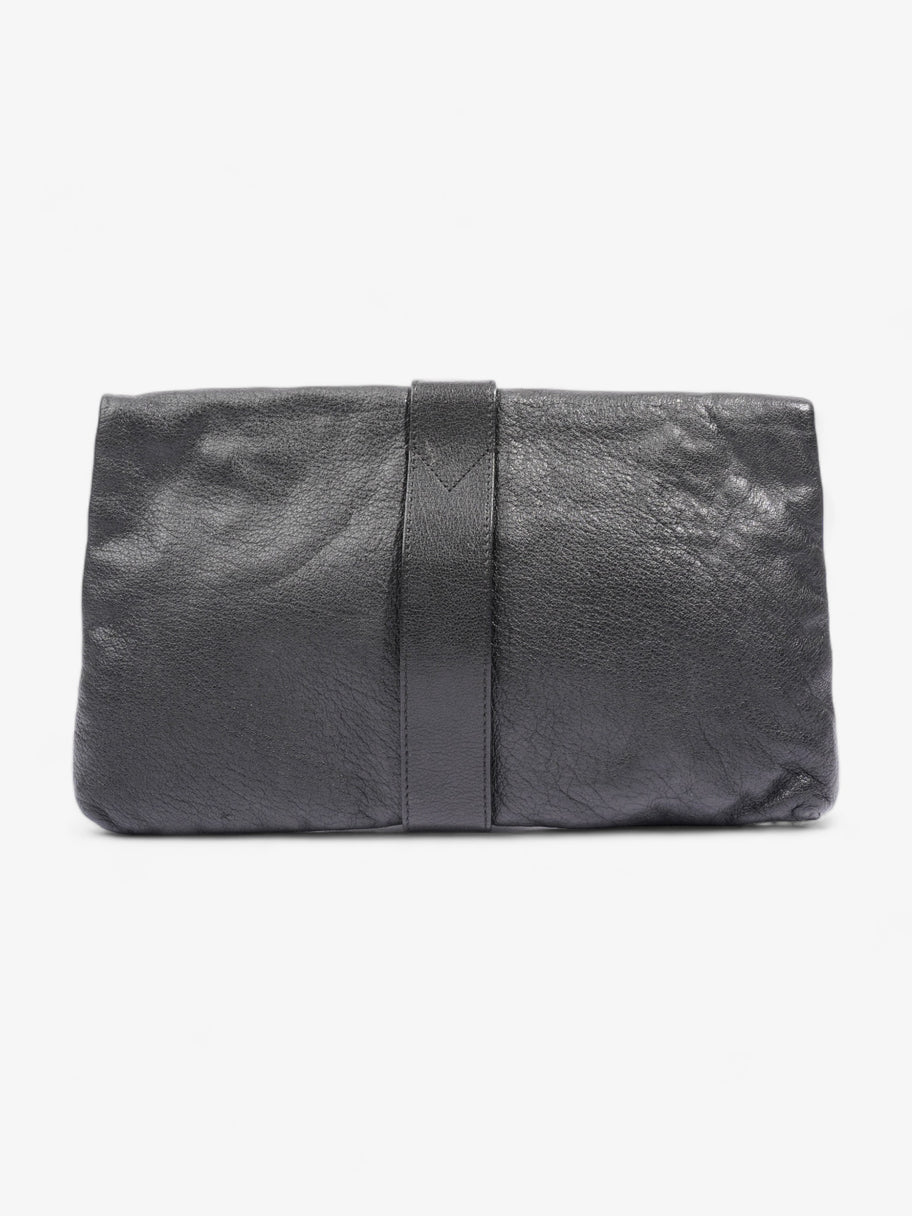 Classic Flap  Black Leather Image 4