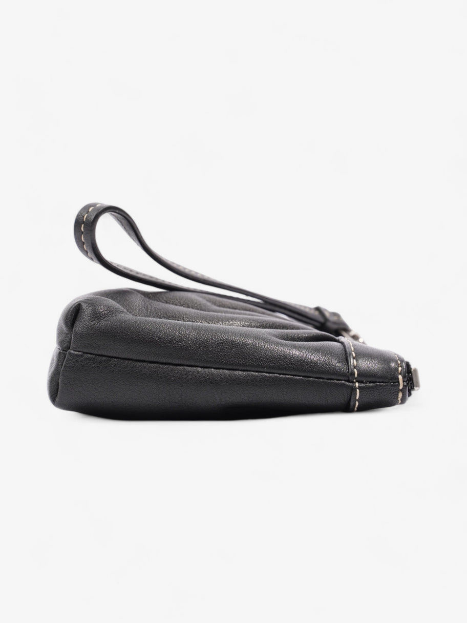 Coach Zipped Wristlet Black Leather Image 3