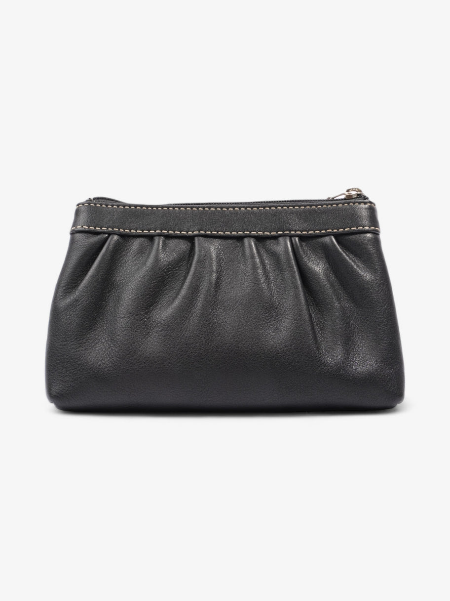 Coach Zipped Wristlet Black Leather Image 4