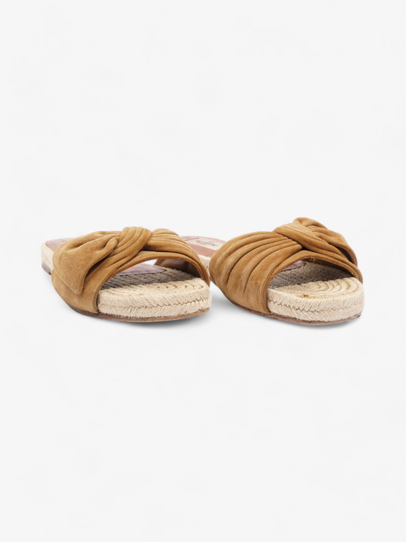  Valentino Bow Espadrilles  Brown Suede EU 36 UK 3