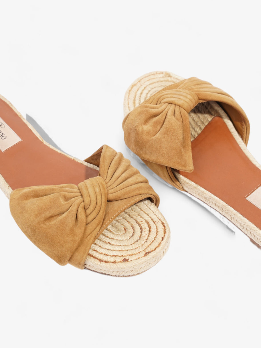 Valentino Bow Espadrilles  Brown Suede EU 36 UK 3 Image 9