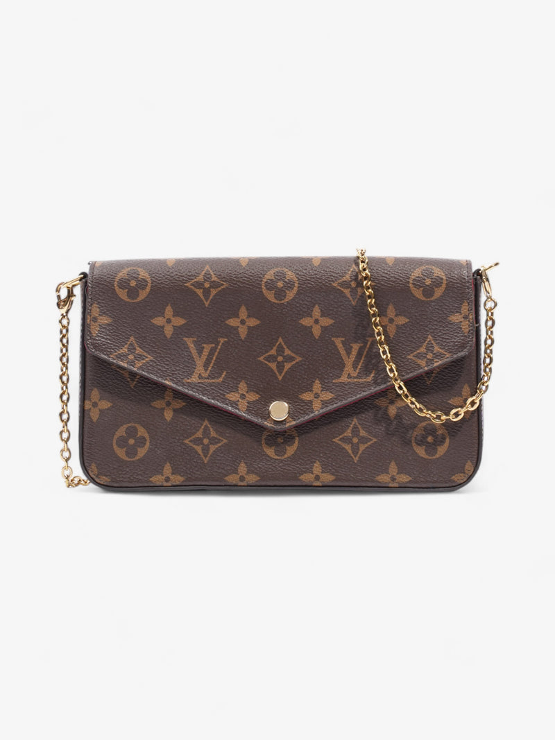  Louis Vuitton Felicie Pochette Wallet On Chain Monogram Coated Canvas