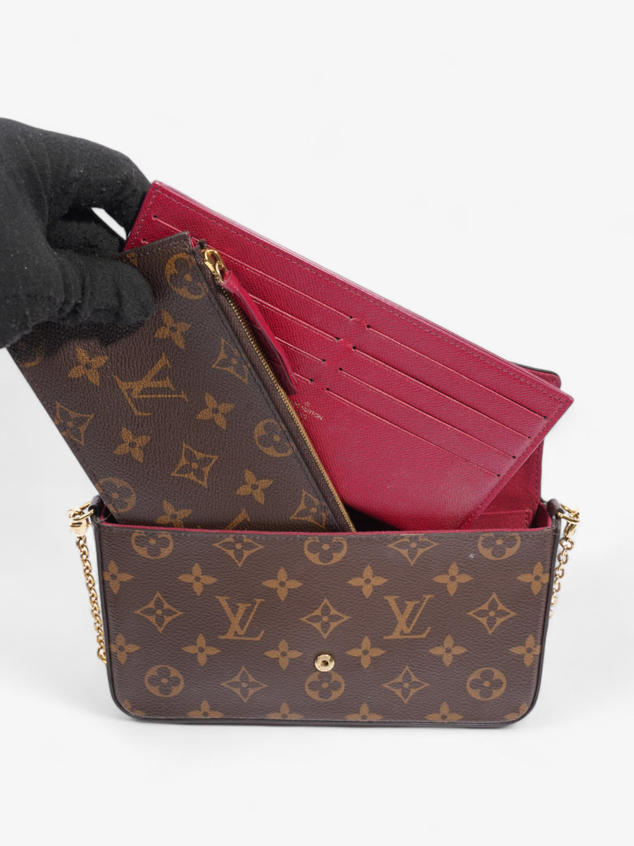 Louis Vuitton Felicie Pochette Wallet On Chain Monogram Coated Canvas Image 7