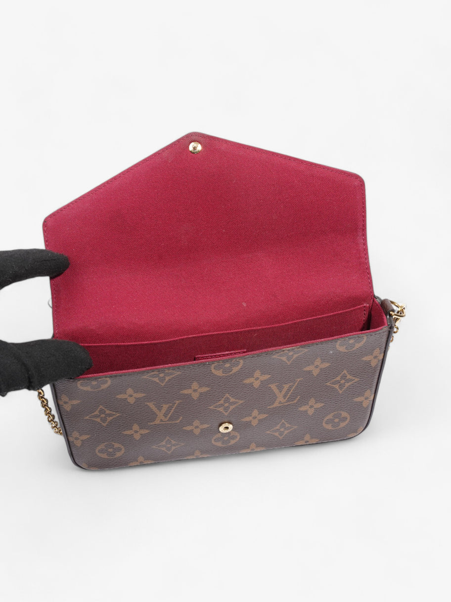 Louis Vuitton Felicie Pochette Wallet On Chain Monogram Coated Canvas Image 8