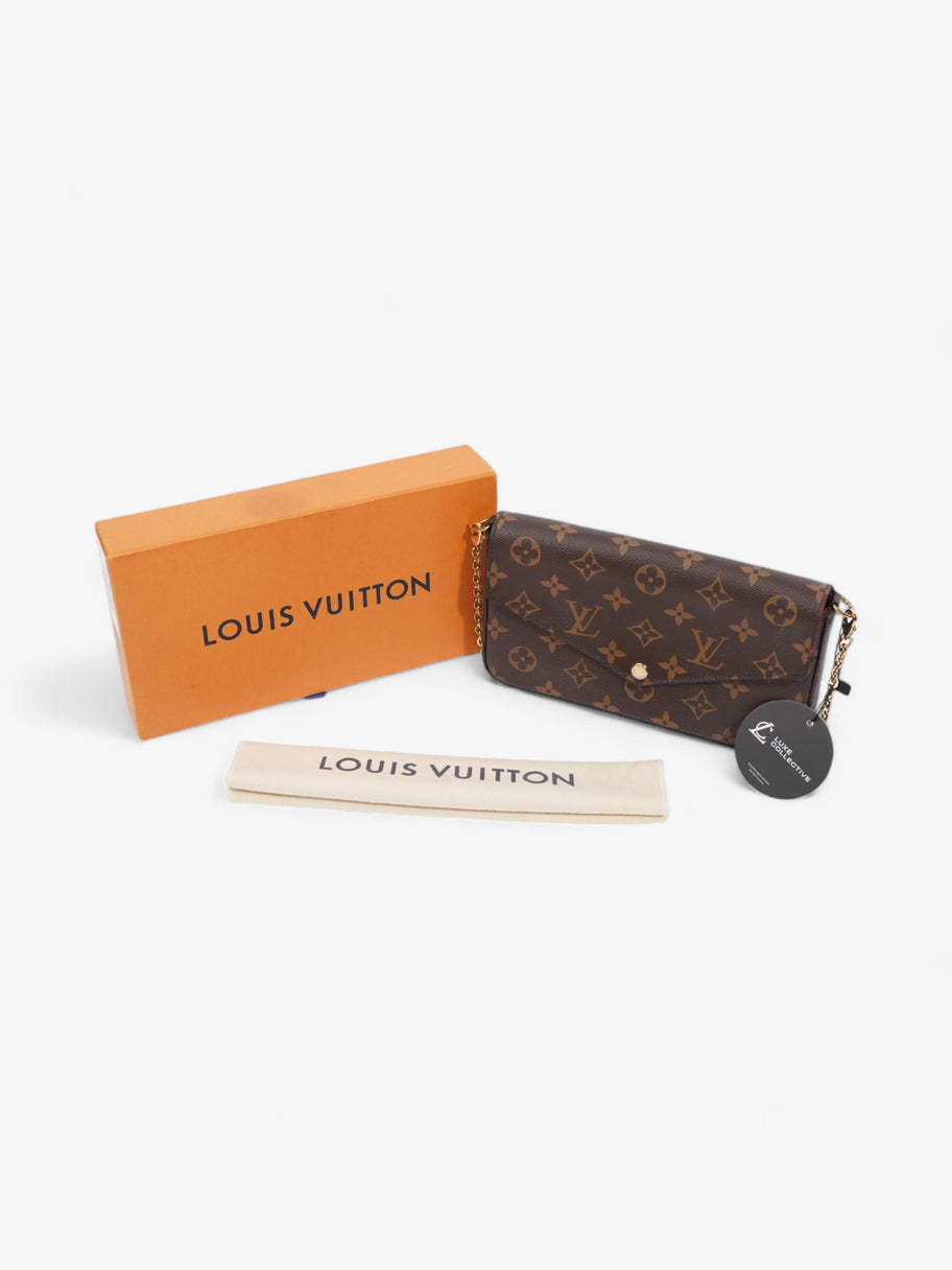 Louis Vuitton Felicie Pochette Wallet On Chain Monogram Coated Canvas Image 10