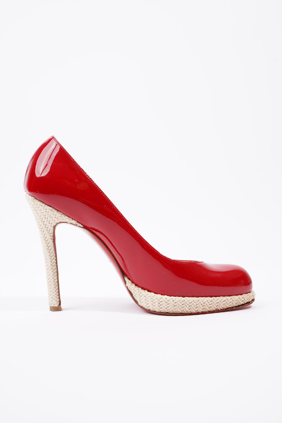 New Simple Pump 120 Red Patent Leather EU 39 UK 6 Luxe Collective