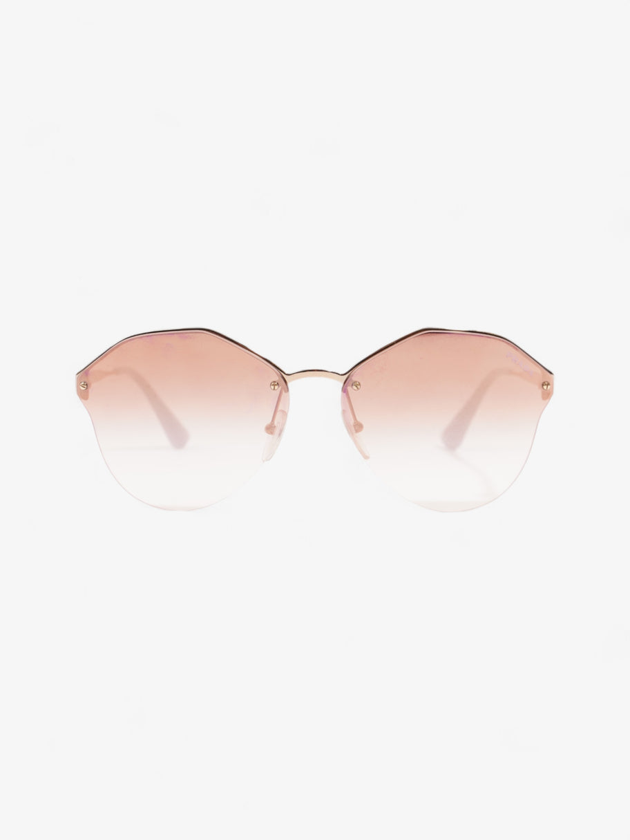 Prada Catwalk Sunglasses Rose Gold / Pale Blue Base Metal 140mm Image 1