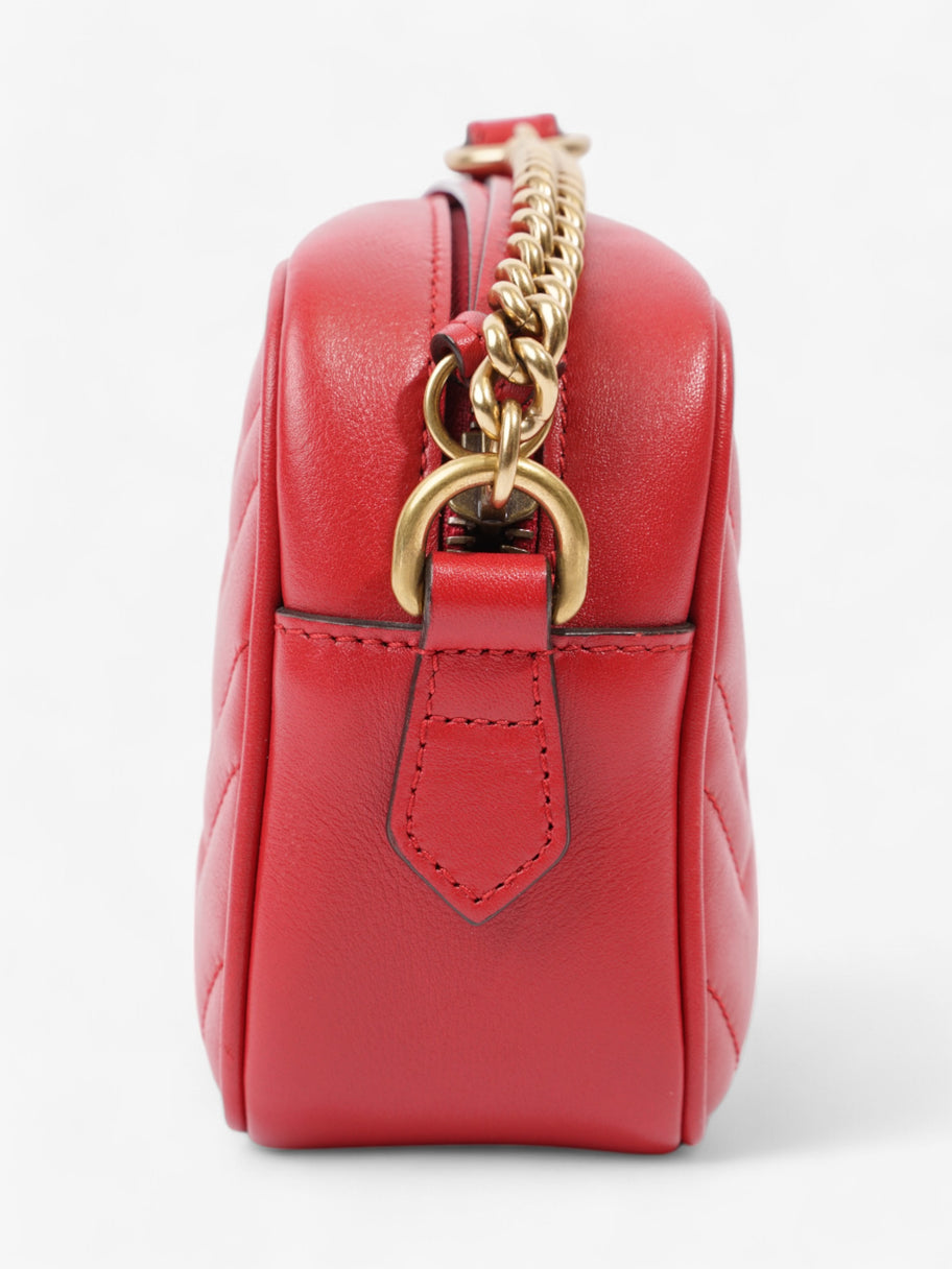 Gucci GG Marmont Red Matelasse Leather Mini Image 5