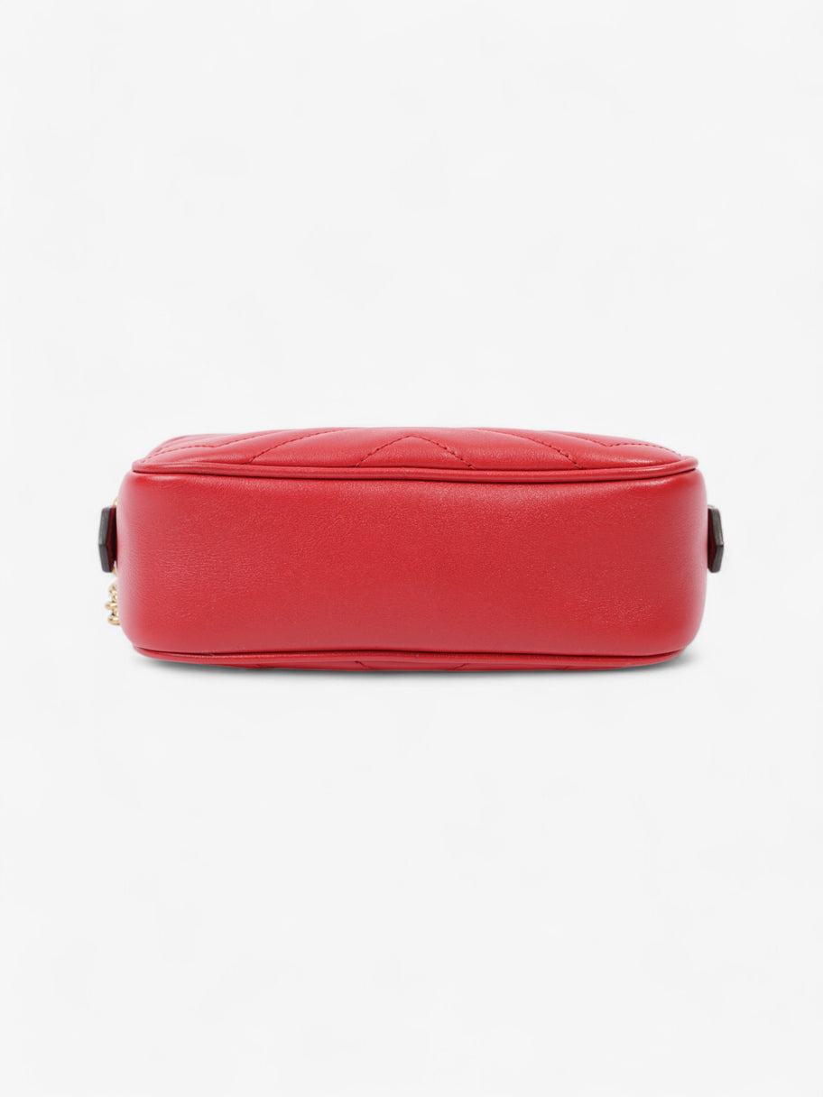 Gucci GG Marmont Red Matelasse Leather Mini Image 6