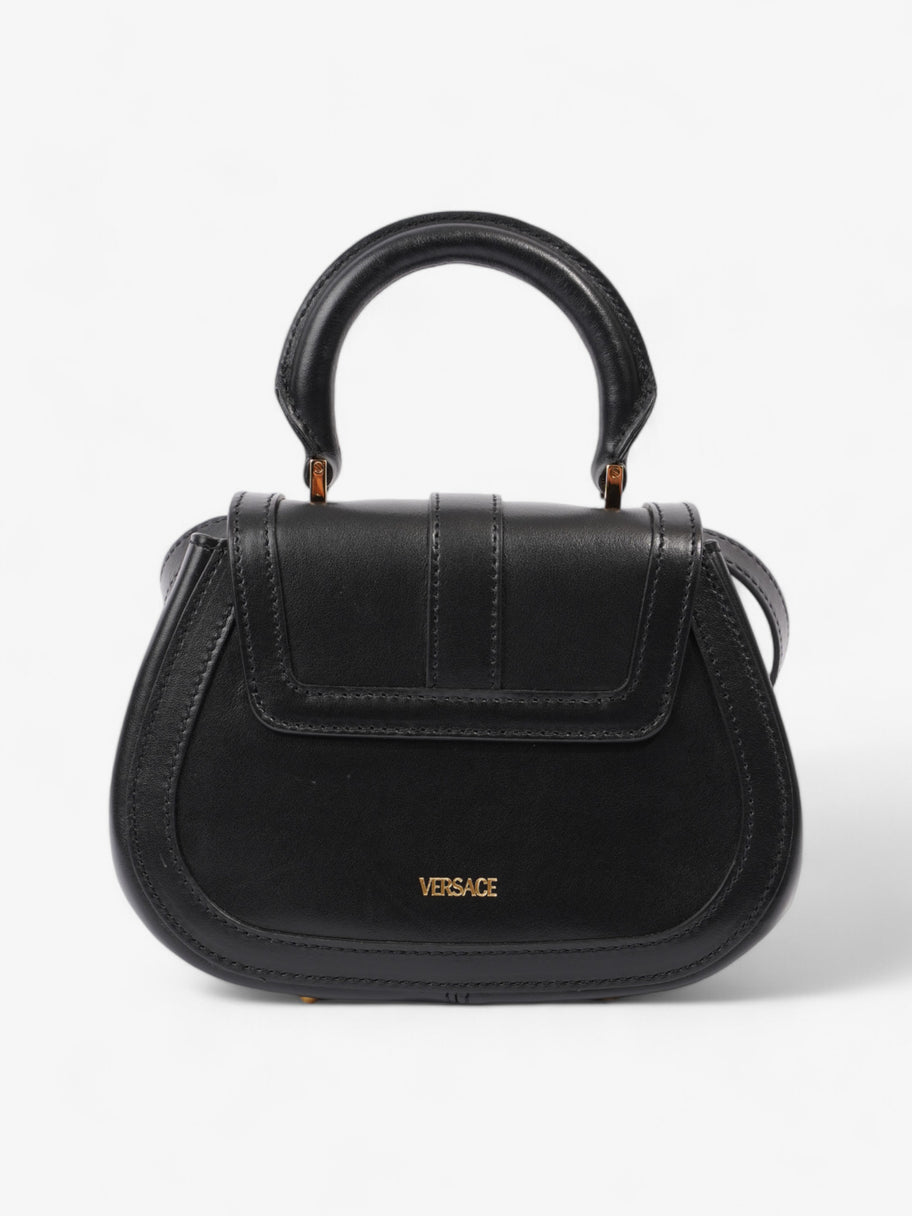 Versace Top Handle Bag Black Leather Mini Image 4