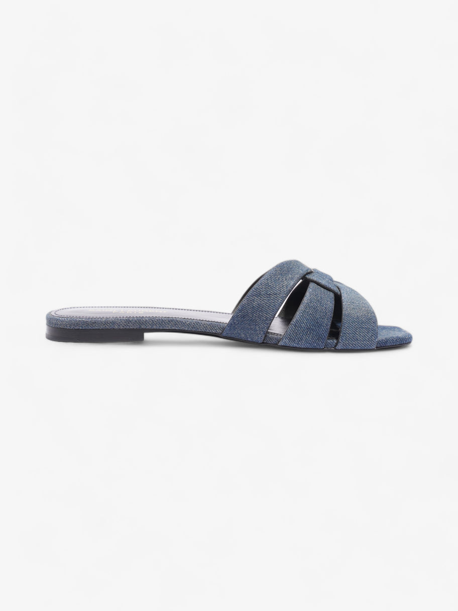 Saint Laurent Nu Pieds Denim Sandals  Blue  Denim EU 37.5 UK 4.5 Image 4