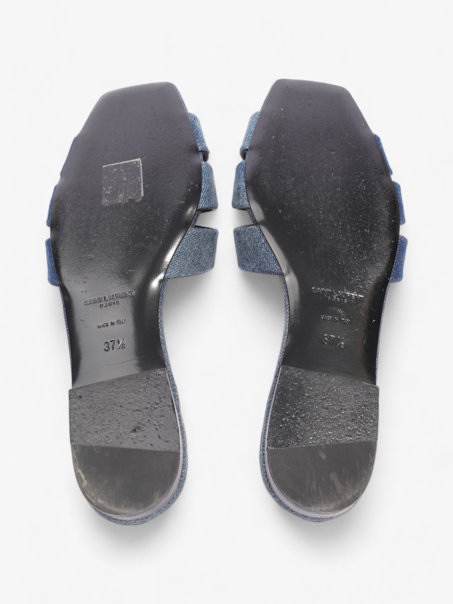 Saint Laurent Nu Pieds Denim Sandals  Blue  Denim EU 37.5 UK 4.5 Image 7