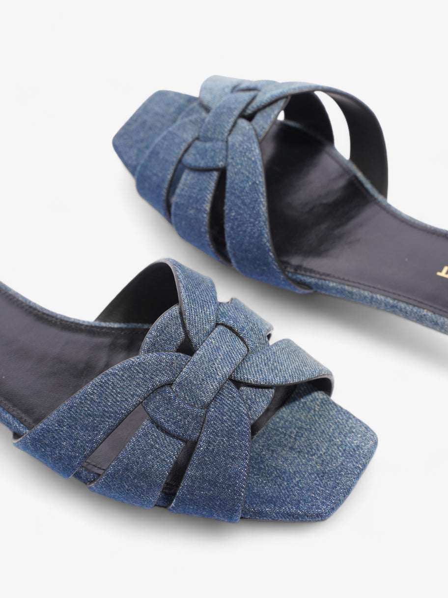 Saint Laurent Nu Pieds Denim Sandals  Blue  Denim EU 37.5 UK 4.5 Image 9