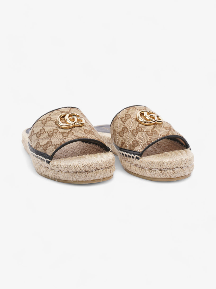 Gucci GG Espadrille Slides GG Supreme Canvas EU 38.5 UK 5.5 Image 2