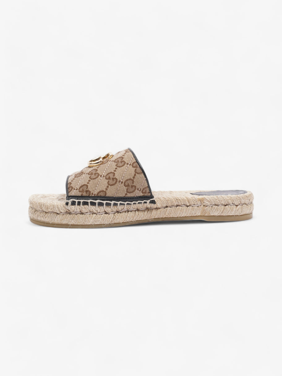 Gucci GG Espadrille Slides GG Supreme Canvas EU 38.5 UK 5.5 Image 3