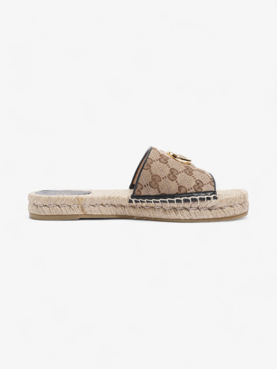 Gucci GG Espadrille Slides GG Supreme Canvas EU 38.5 UK 5.5 Image 4