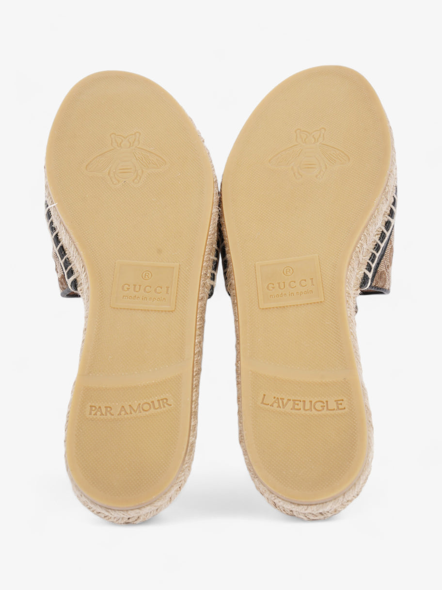 Gucci GG Espadrille Slides GG Supreme Canvas EU 38.5 UK 5.5 Image 7