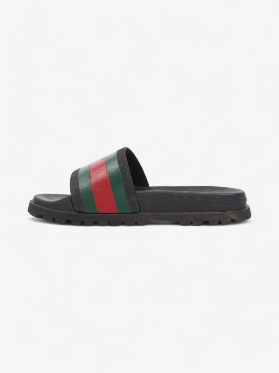 Gucci Pursuit Trek Slides Black / Green / Red Rubber EU 41 UK 7 Image 3