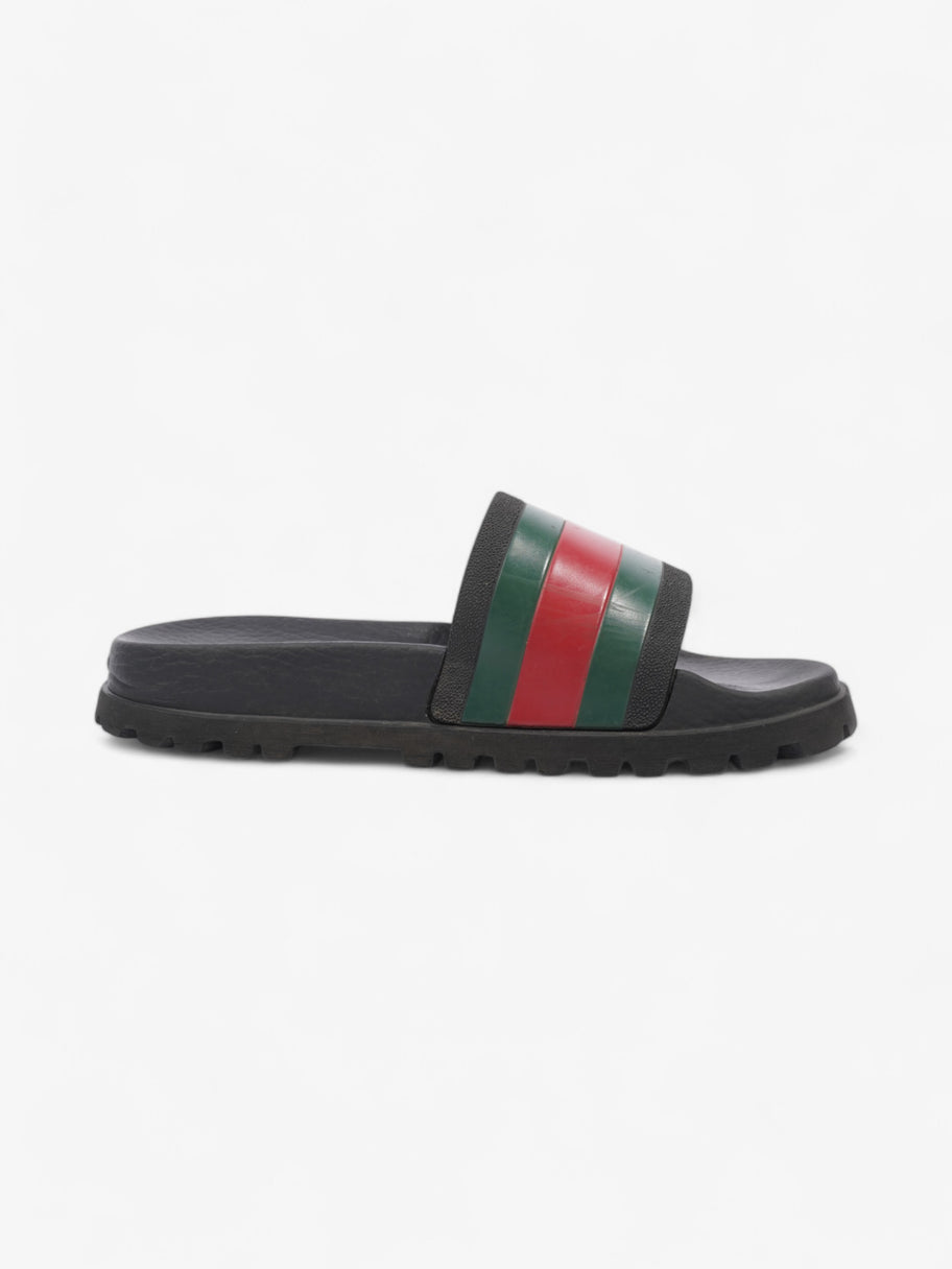 Gucci Pursuit Trek Slides Black / Green / Red Rubber EU 41 UK 7 Image 4