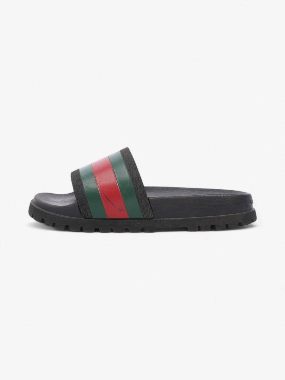 Gucci Pursuit Trek Slides Black / Green / Red Rubber EU 41 UK 7 Image 5