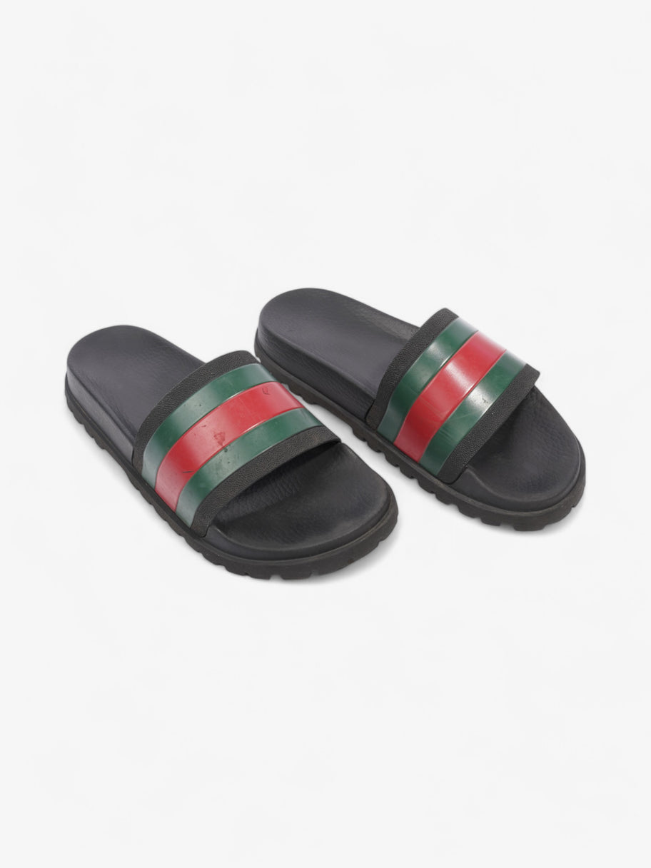 Gucci Pursuit Trek Slides Black / Green / Red Rubber EU 41 UK 7 Image 8