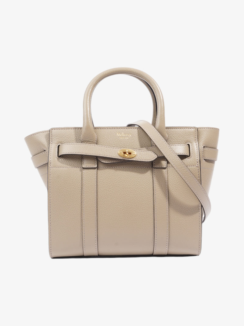  Mulberry Zipped Bayswater Taupe Leather Mini