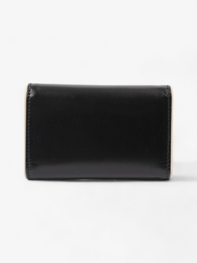  Prada Key Pouch Black / Cream Leather