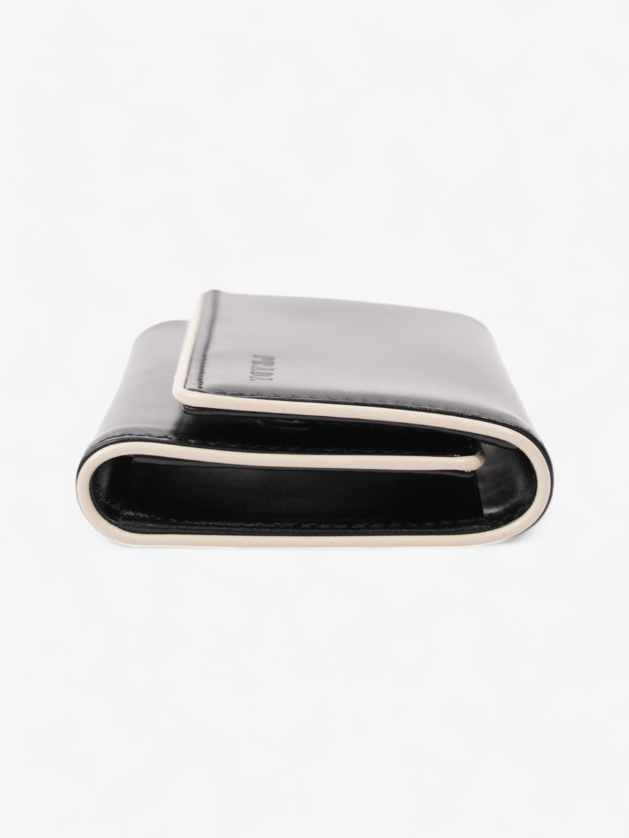 Prada Key Pouch Black / Cream Leather Image 3