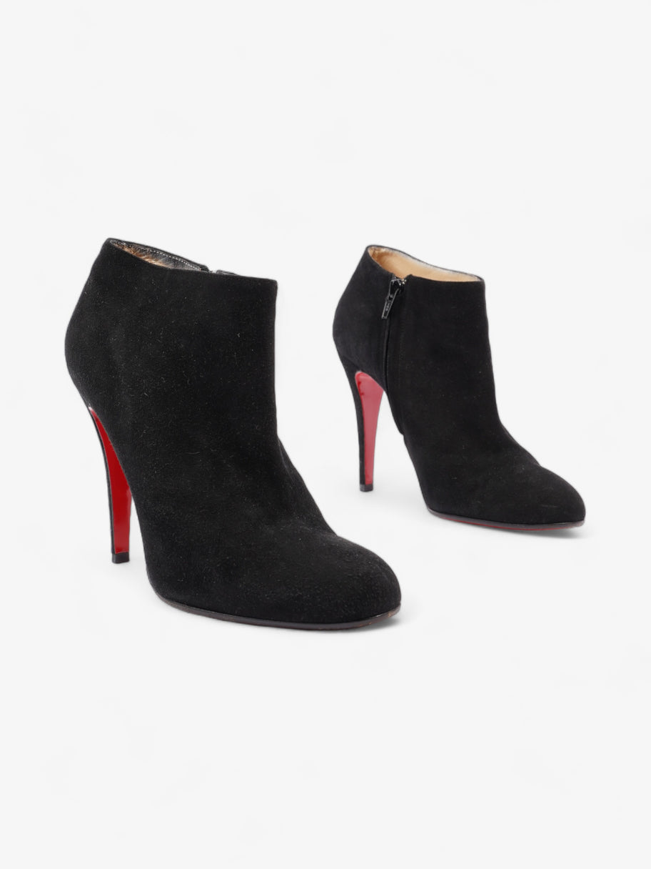 Christian Louboutin Belle Ankle Booties 110mm Black Suede EU 39 UK 6 Image 2