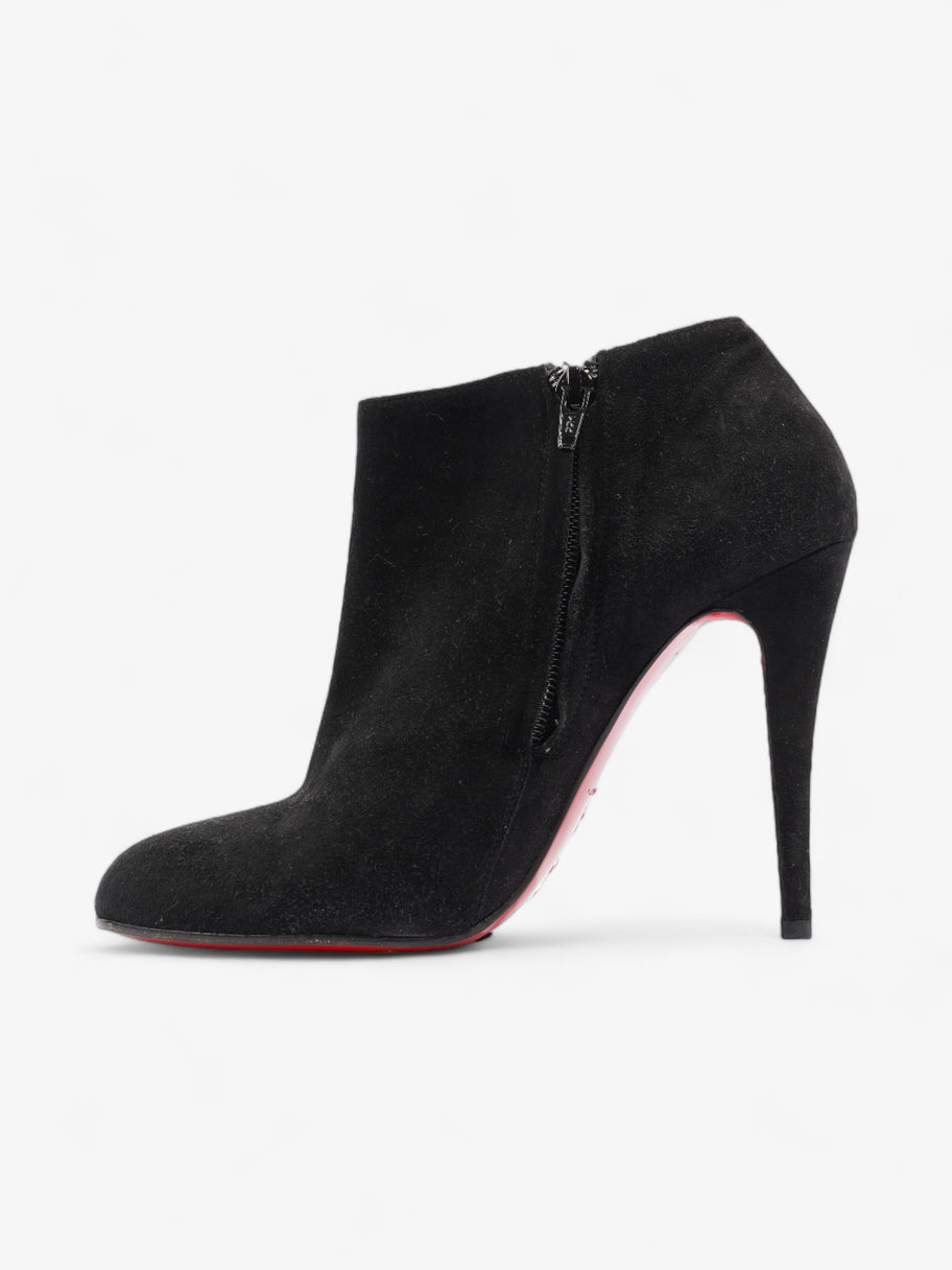 Christian Louboutin Belle Ankle Booties 110mm Black Suede EU 39 UK 6 Image 3