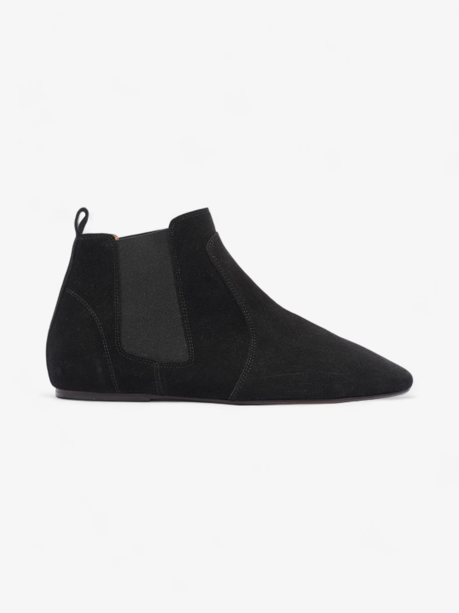 Isabel Marant Etoile Flat Ankle Boots Black Suede EU 40 UK 7 Image 1