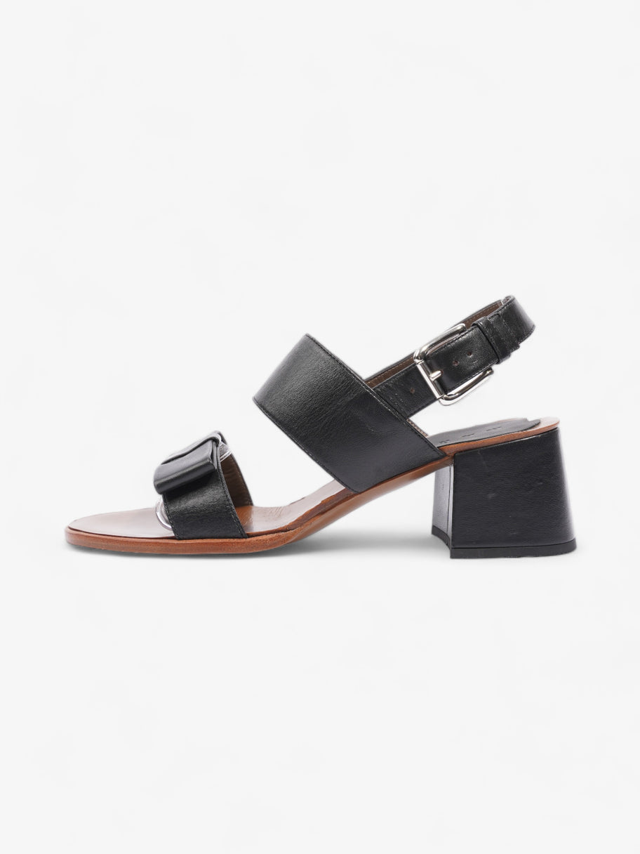 Marni Bow Detailed Sandals 45mm Black Leather EU 39 UK 6 Image 5