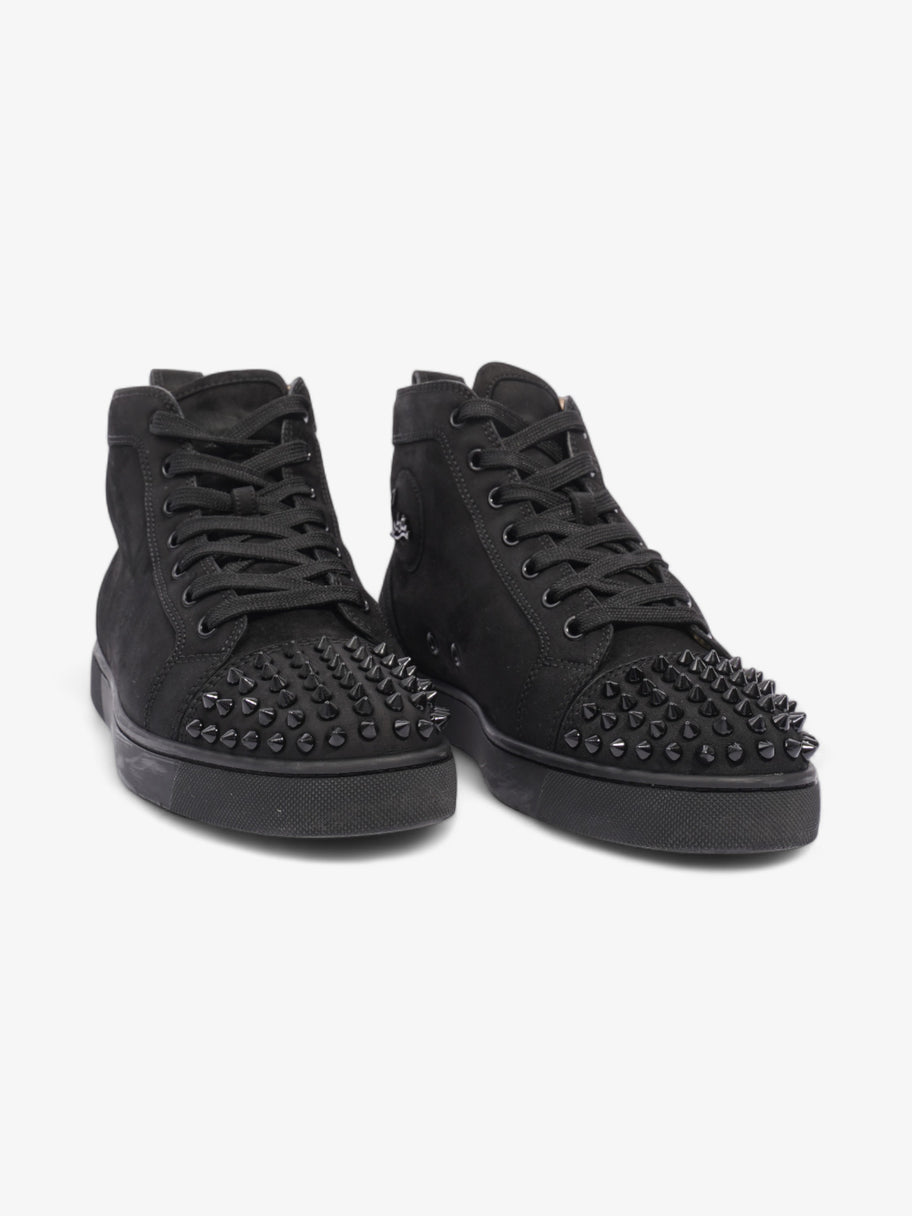 Christian Louboutin Lou Spikes Flat Black Suede EU 41 UK 7 Image 2