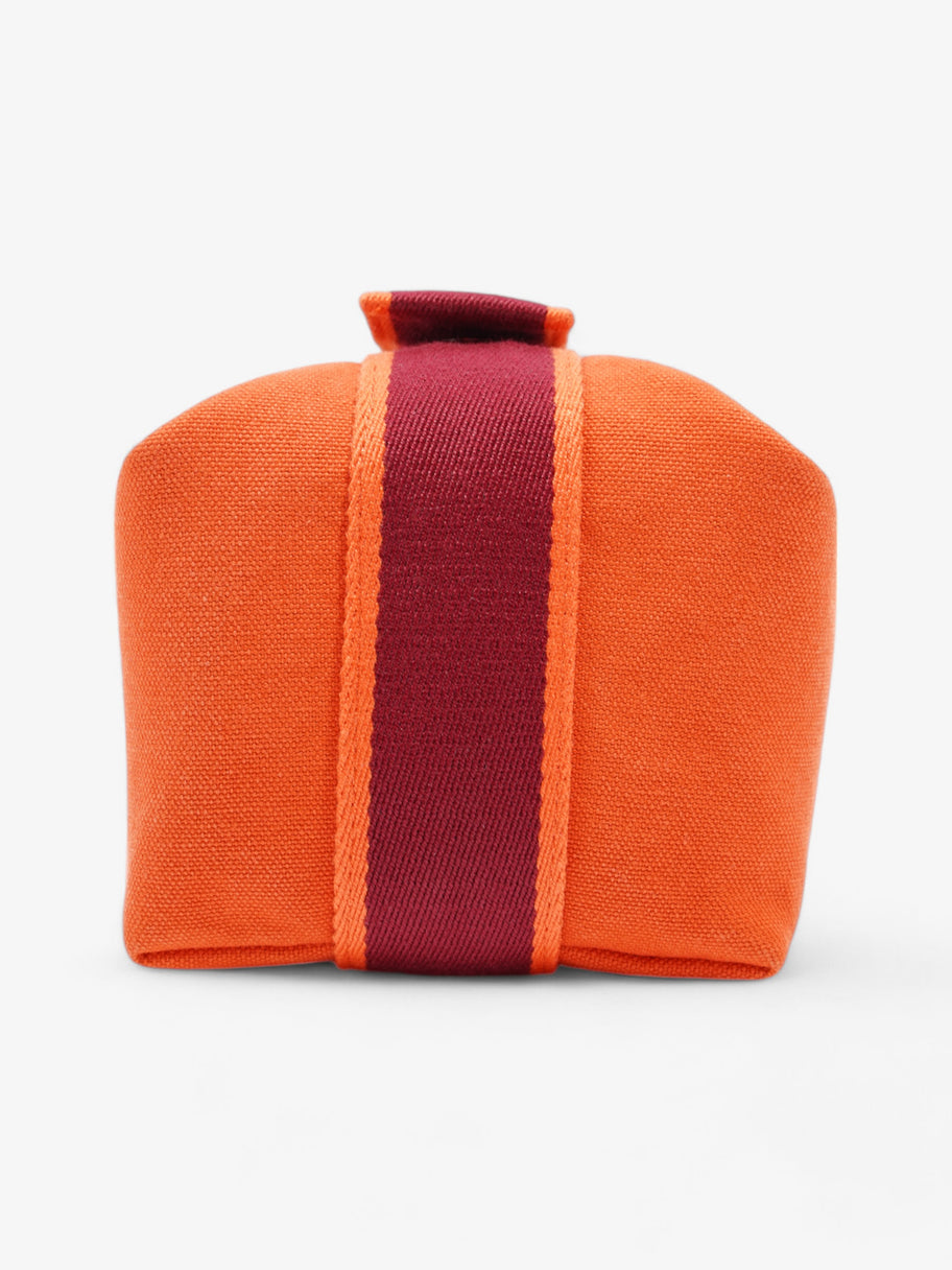 Hermes Bride a Brac Orange / Burgundy Cotton Small Image 2