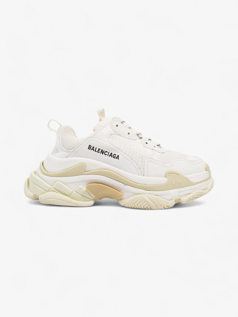 Balenciaga Triple S White Cream Mesh EU 38 UK 5 Luxe Collective