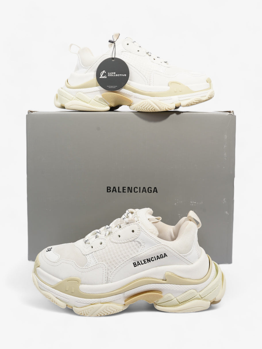 Balenciaga Triple S White / Cream Mesh EU 38 UK 5 Image 10