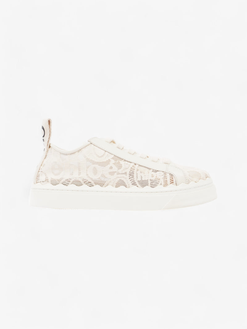  Chloe Lauren Sneakers Cream / Black Lace EU 40 UK 7