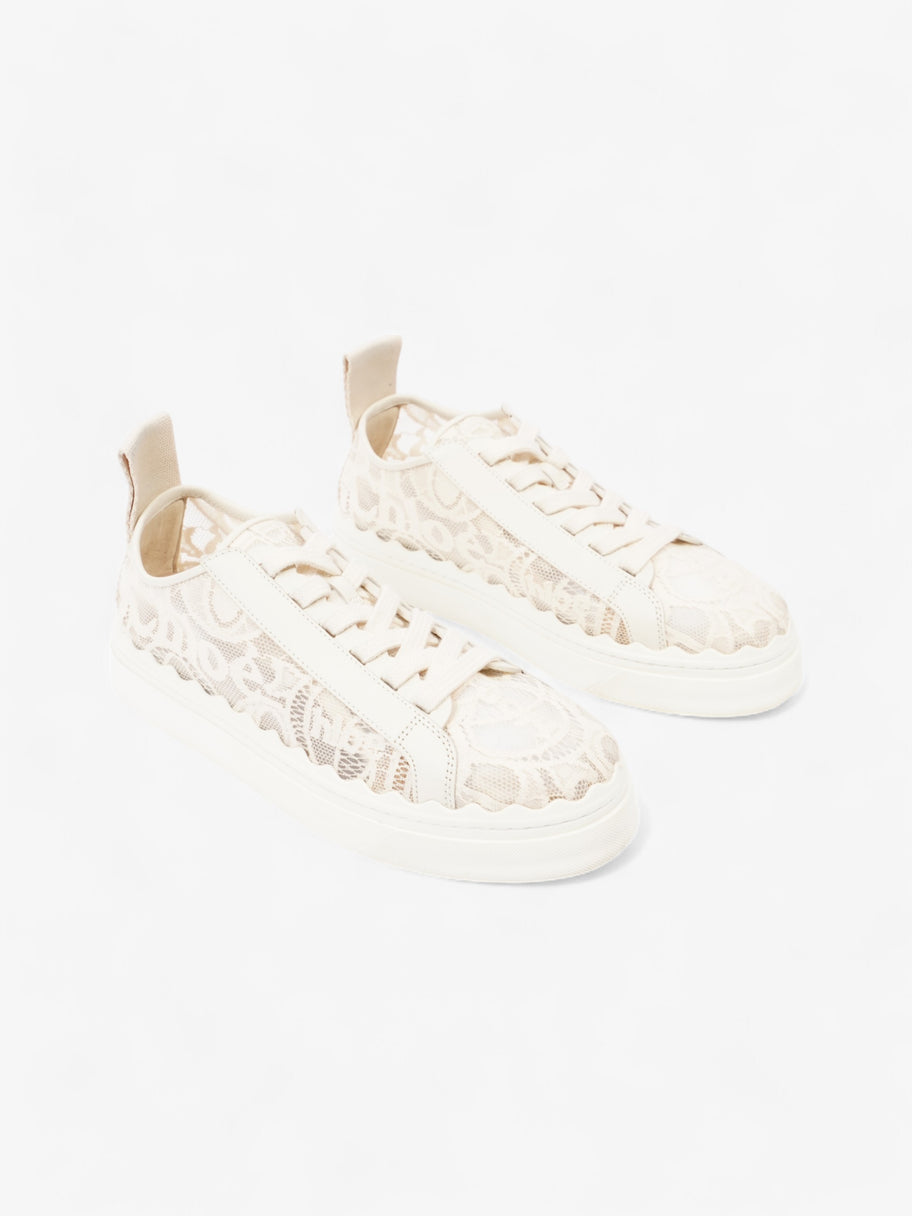 Chloe Lauren Sneakers Cream / Black Lace EU 40 UK 7 Image 2