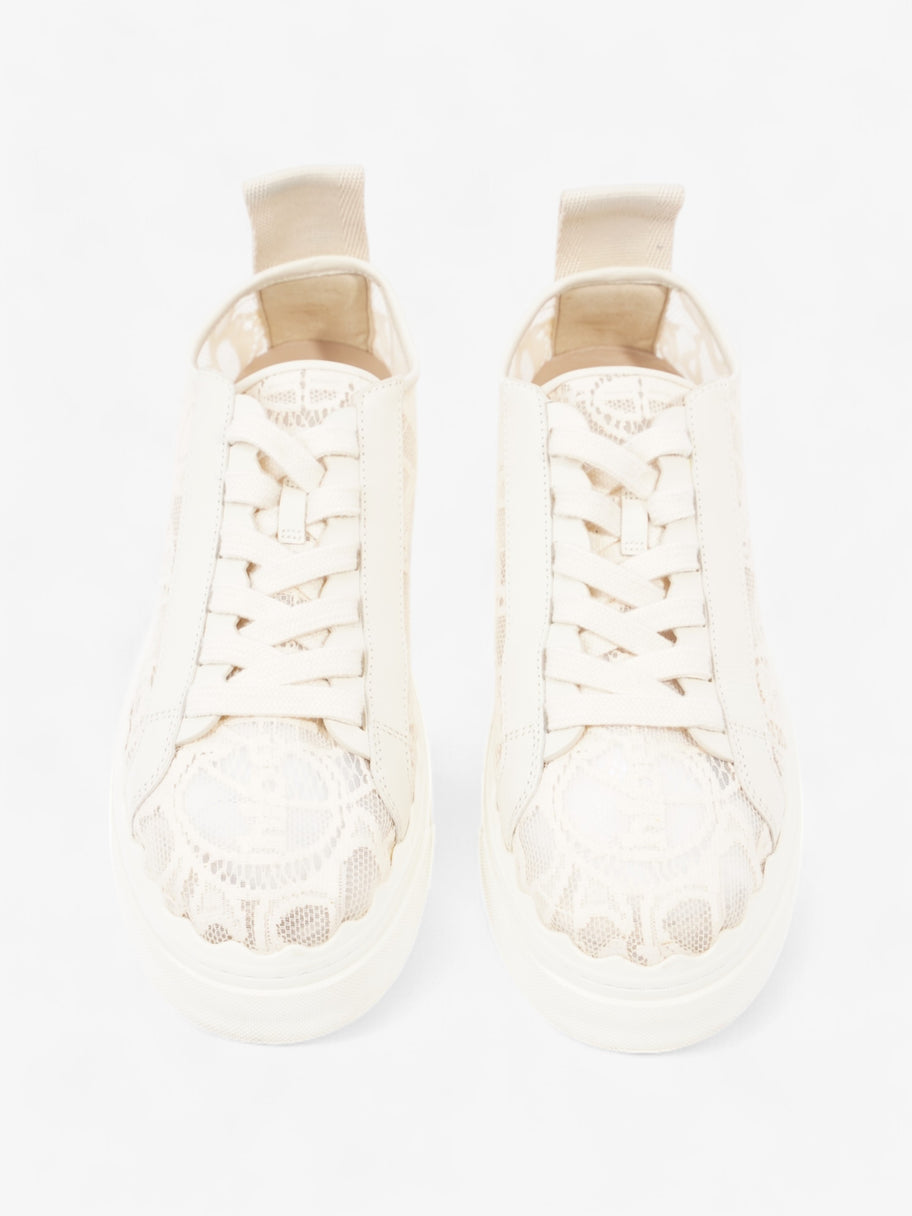 Chloe Lauren Sneakers Cream / Black Lace EU 40 UK 7 Image 8