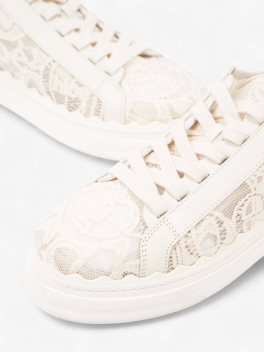 Chloe Lauren Sneakers Cream / Black Lace EU 40 UK 7 Image 9