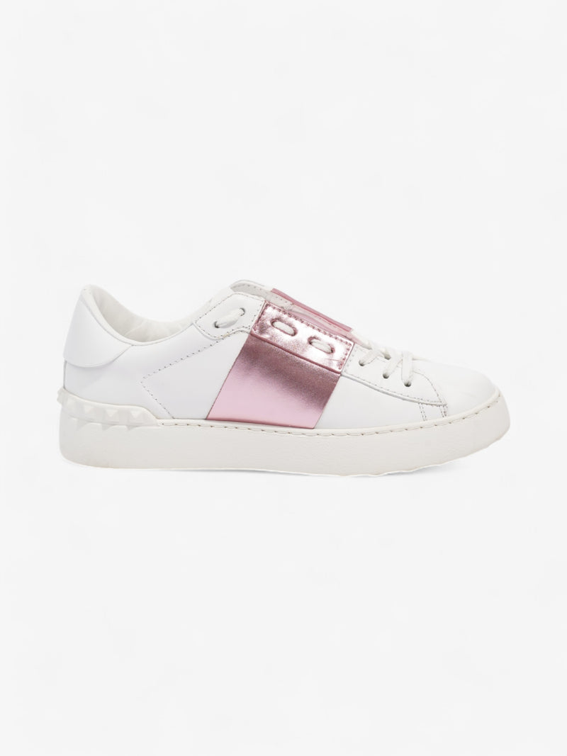  Valentino Open Sneakers White  / Pink Leather EU 37.5 UK 4.5