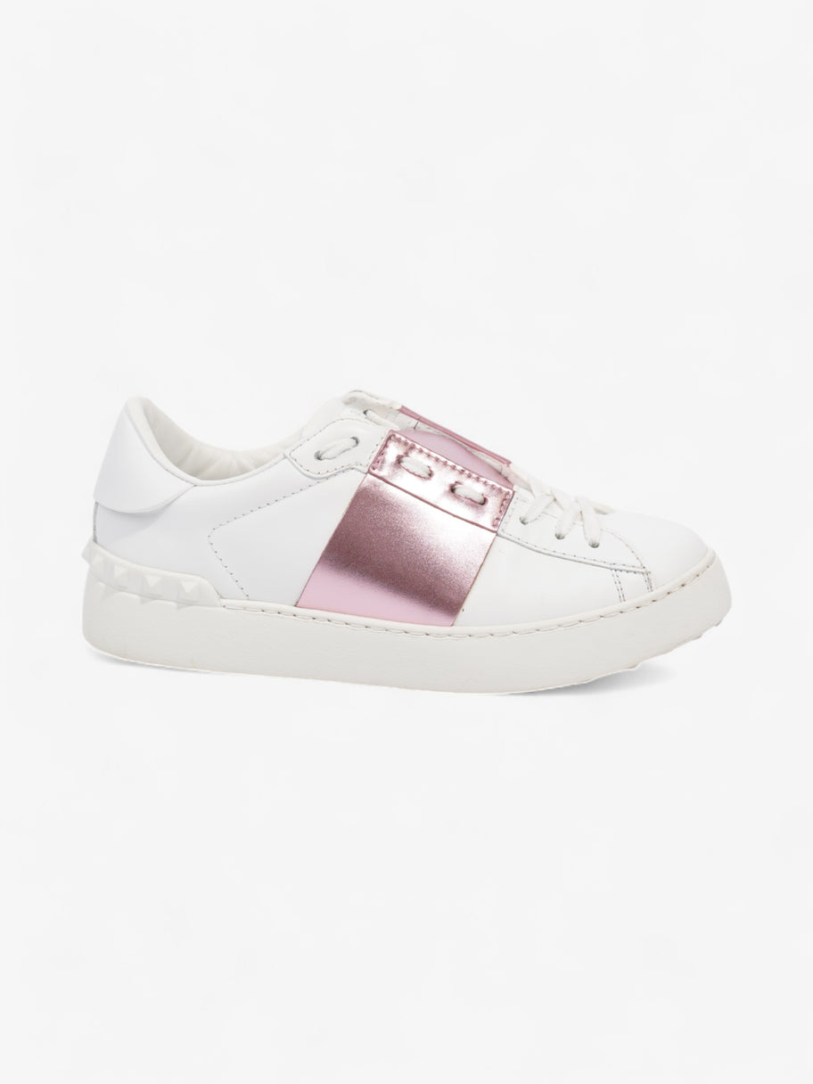 Valentino Open Sneakers White  / Pink Leather EU 37.5 UK 4.5 Image 2