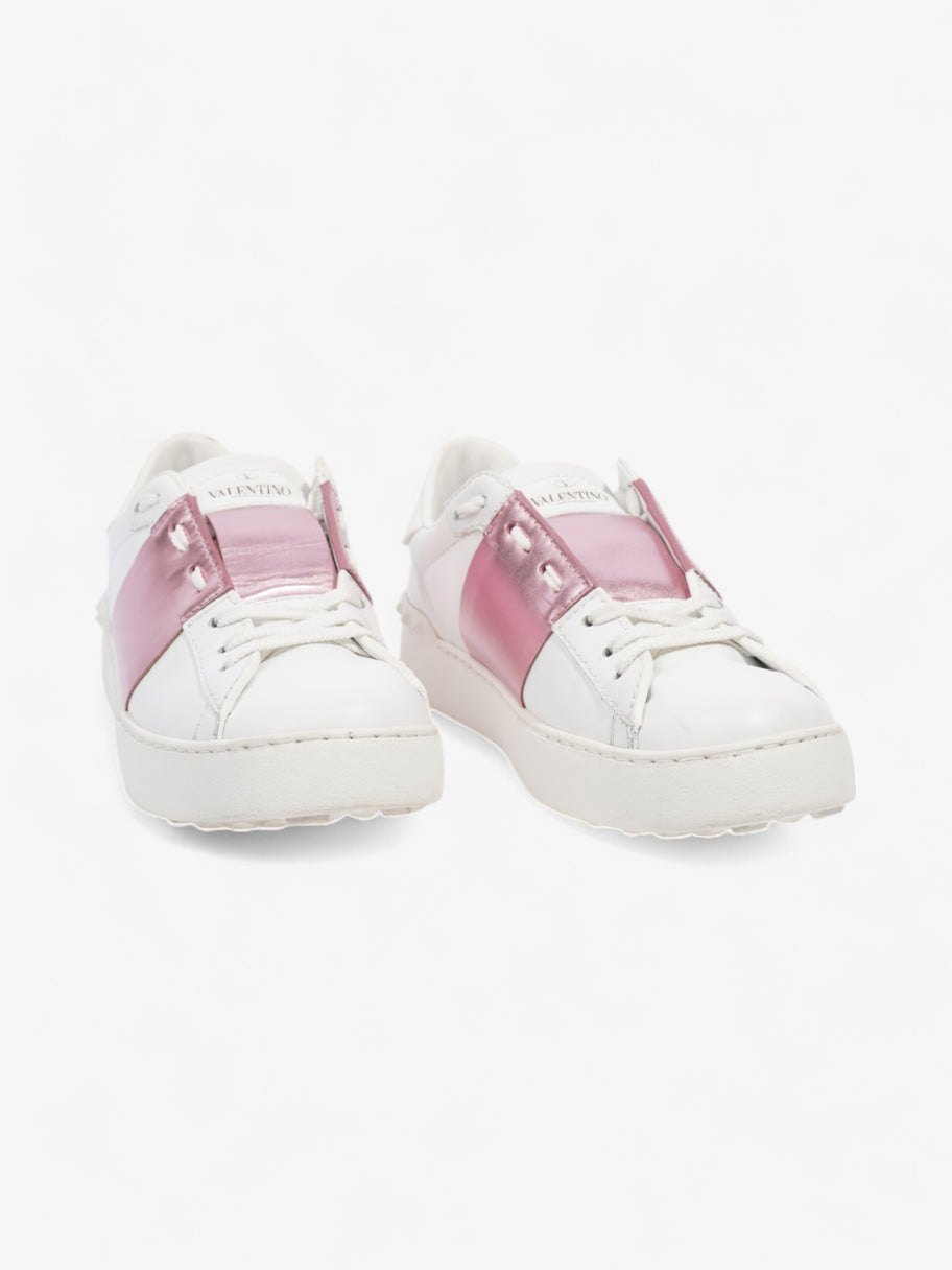 Valentino Open Sneakers White  / Pink Leather EU 37.5 UK 4.5 Image 3