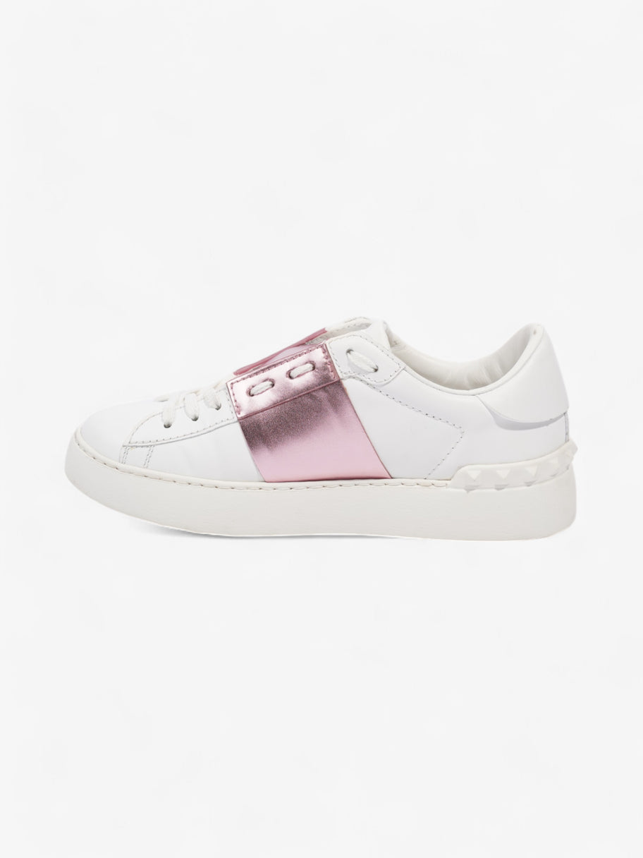 Valentino Open Sneakers White  / Pink Leather EU 37.5 UK 4.5 Image 4