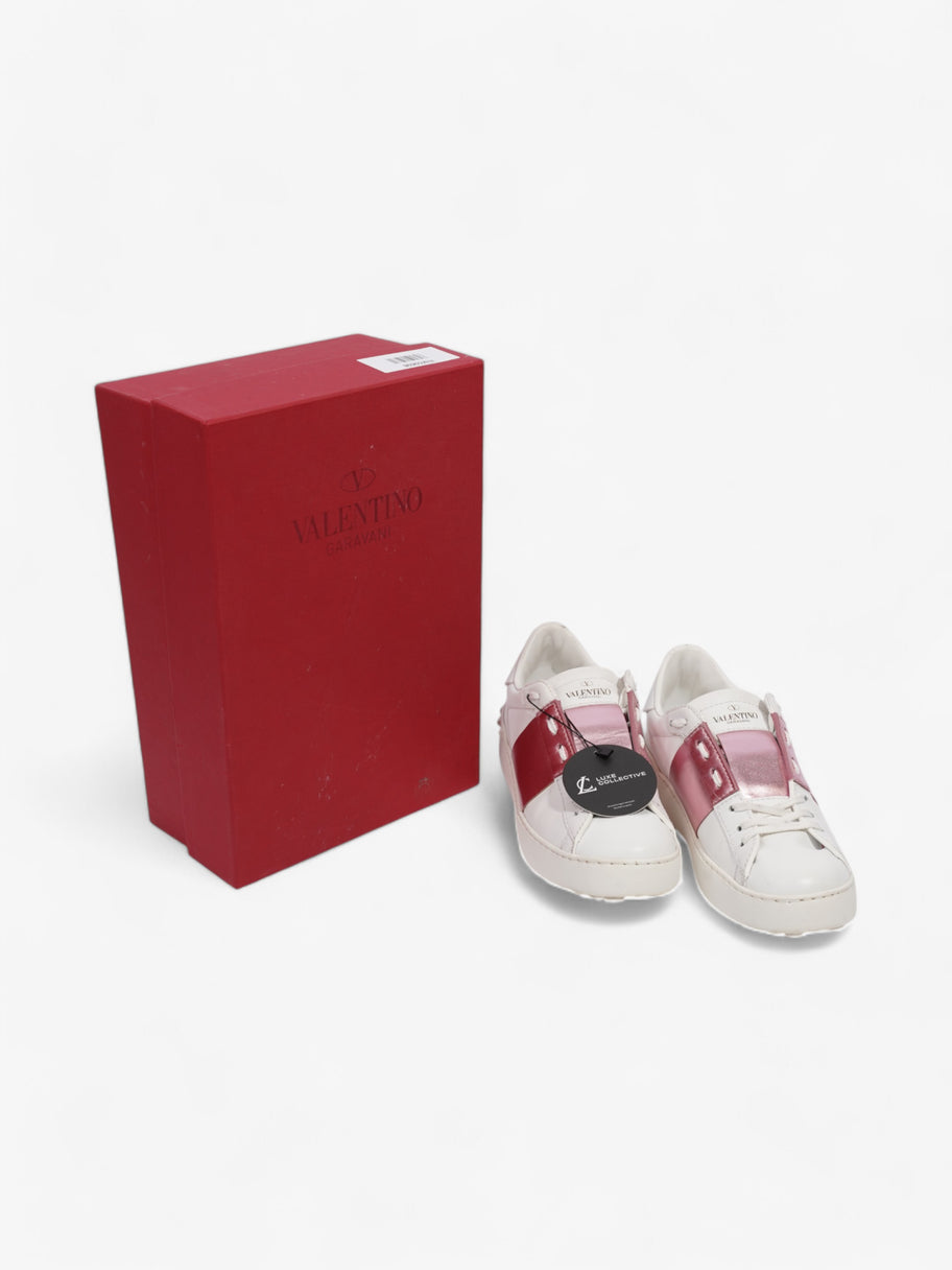 Valentino Open Sneakers White  / Pink Leather EU 37.5 UK 4.5 Image 9