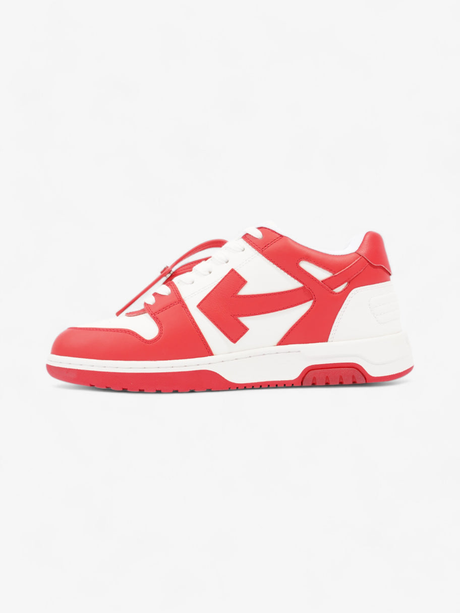 Off White Out Of Office Sneakers White  / Red Leather EU 43 UK 9 Image 3