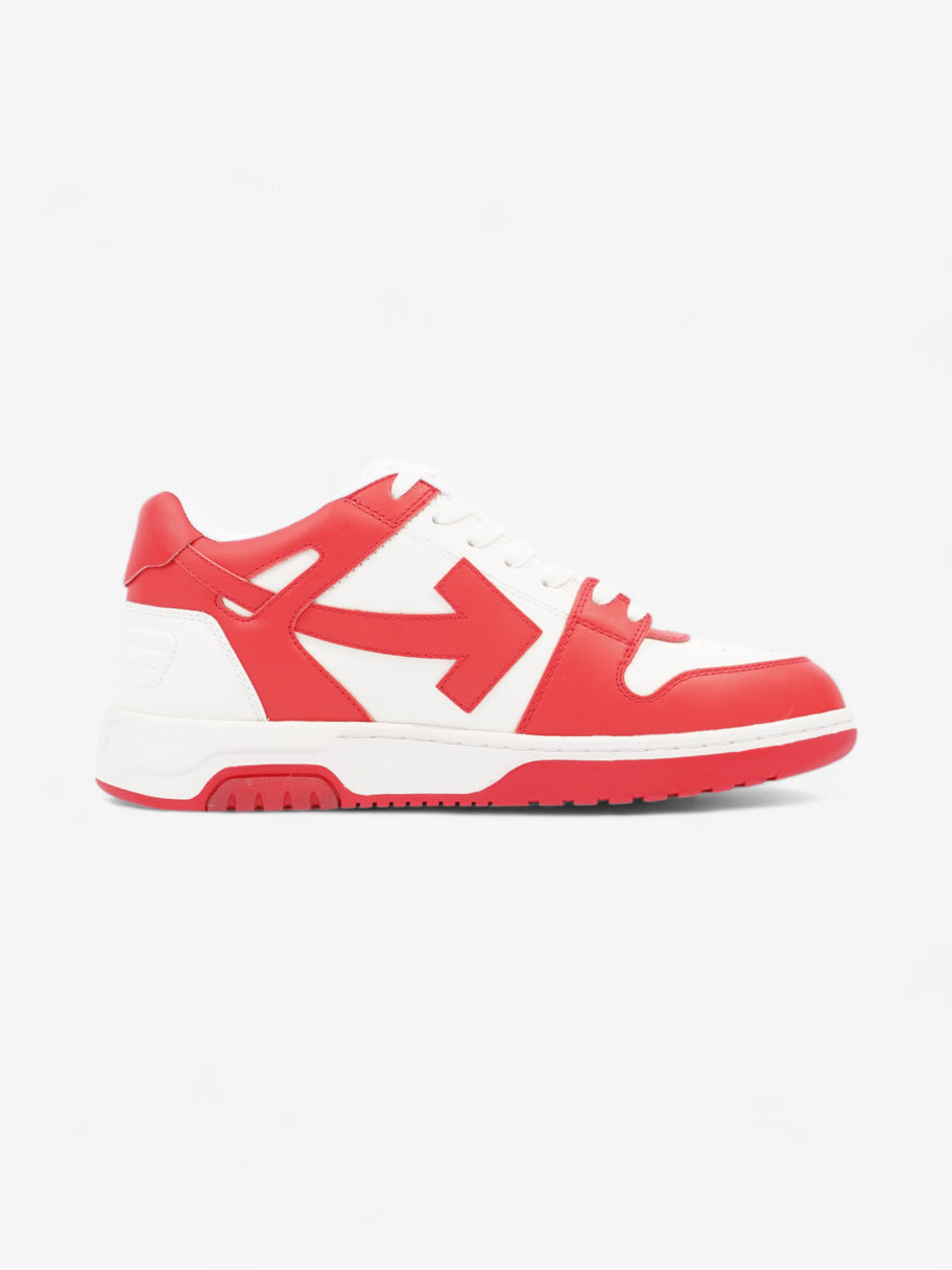 Off White Out Of Office Sneakers White  / Red Leather EU 43 UK 9 Image 4